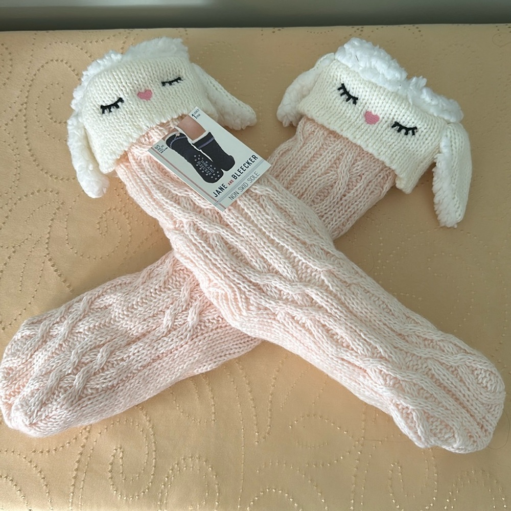Bunny Fuzzy Slipper Socks